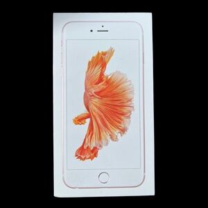 VTG Apple iPhone 6S Plus White EMPTY Box Only‎ Retail Packaging Logo 2 Stickers